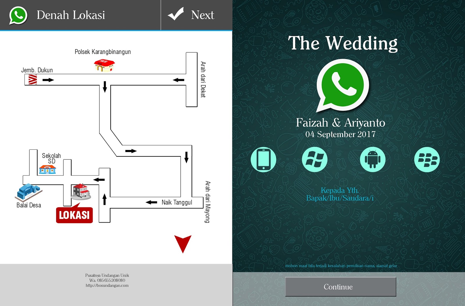 Undangan Nikah Desain Whatsapp : Unik, Menarik, Harga 